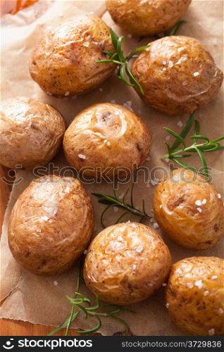 baked potatoes and rosemary