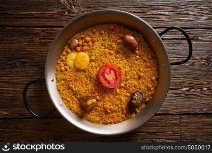 Baked rice Paella recipe for two from Spain