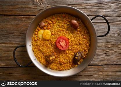 Baked rice Paella recipe for two from Spain