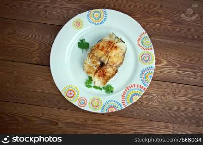 Baked Scrod - popular dish in coastal New England and Atlantic Canadian.