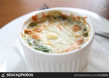 Baked Spinach with Cheese
