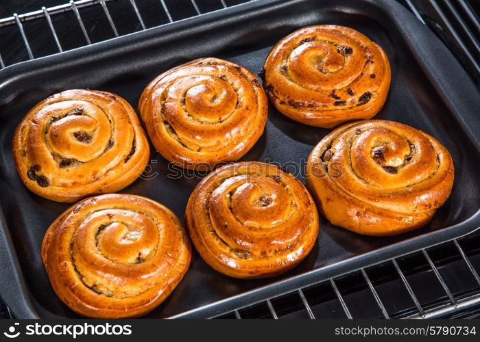 Baking in the oven. Cooking in the oven.