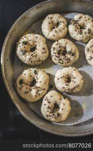 Baking of bagels in home