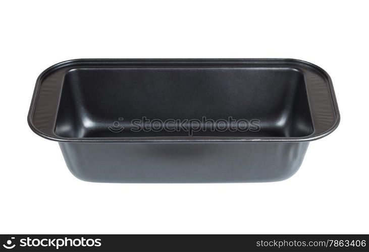 baking tray isolated on white with clipping path