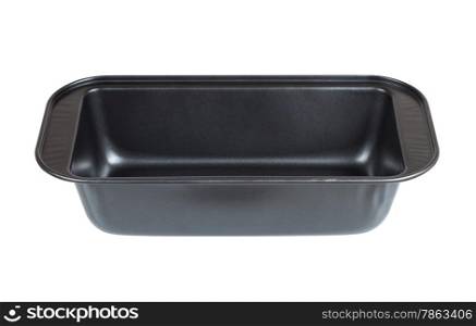 baking tray isolated on white with clipping path
