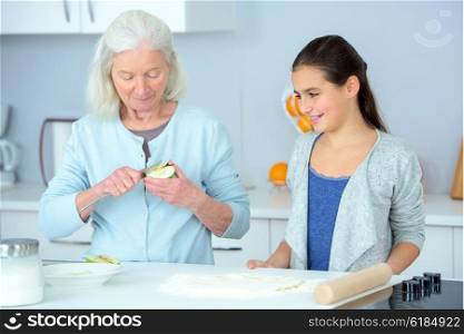 Baking with grandma