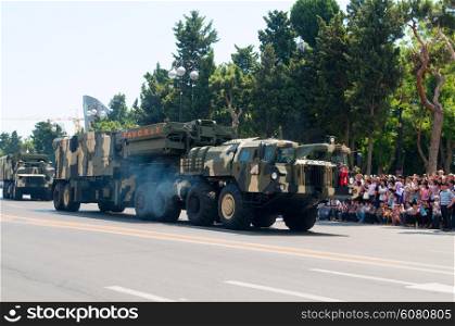 BAKU - 26 June 2011 - Miliatary Parade in Baku, Azerbaijan on Army Day