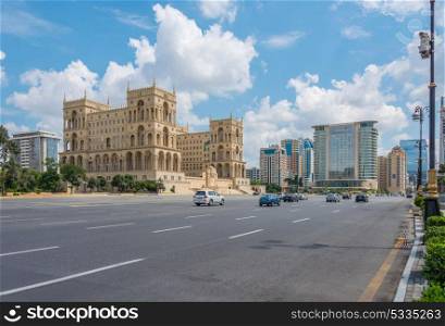 Baku - July 18, 2015: Government House in Azerbaijan, Baku. Government House is a gothic-style building in Baku. Baku - July 18, 2015: Government House in Azerbaijan, Baku. Gove