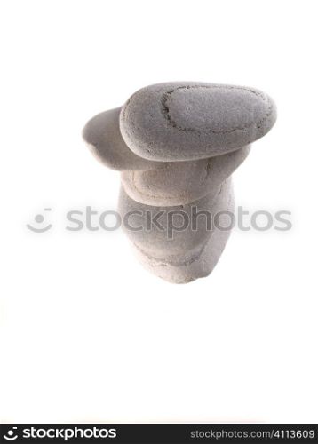 Balanced beach stones