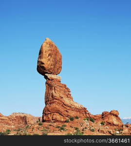 Balanced rock in Arches National Park, Utah