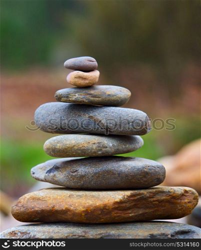Balanced Rock Zen Stack in the nature
