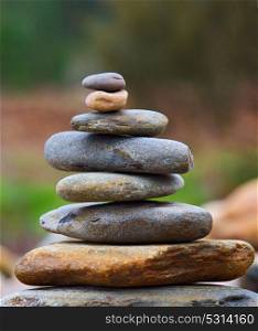 Balanced Rock Zen Stack in the nature