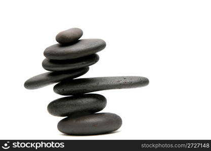 Balanced rocks representing meditation