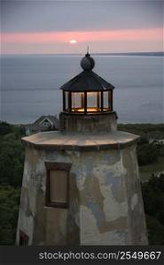 Bald Head Island lighthouse, North Carolina.