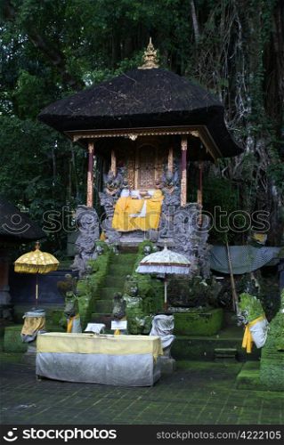 Balinese temple under three near Ubud, Bali, Indonesia