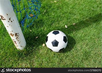 ball and the post of goal