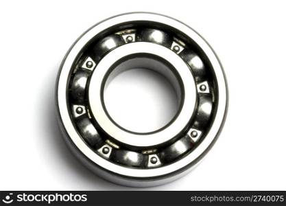 Ball bearing isolated on white background