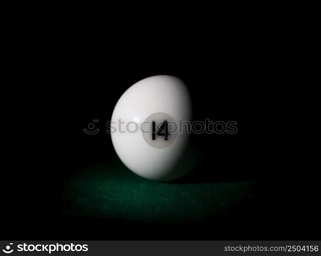 Ball number 14 for Russian billiard pyramid