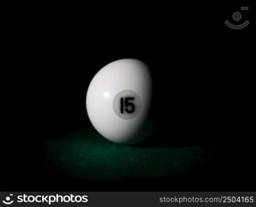 Ball number 15 for Russian billiard pyramid