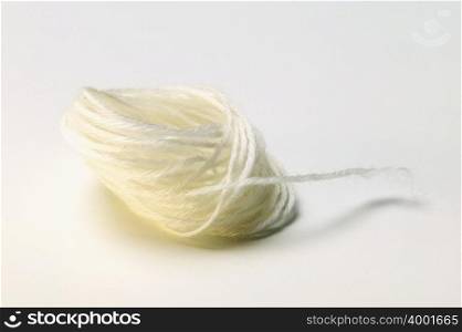 Ball of white wool