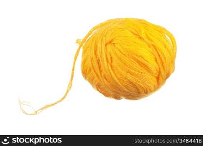 ball of wool isolated on a white background