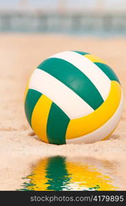 Ball on the beach