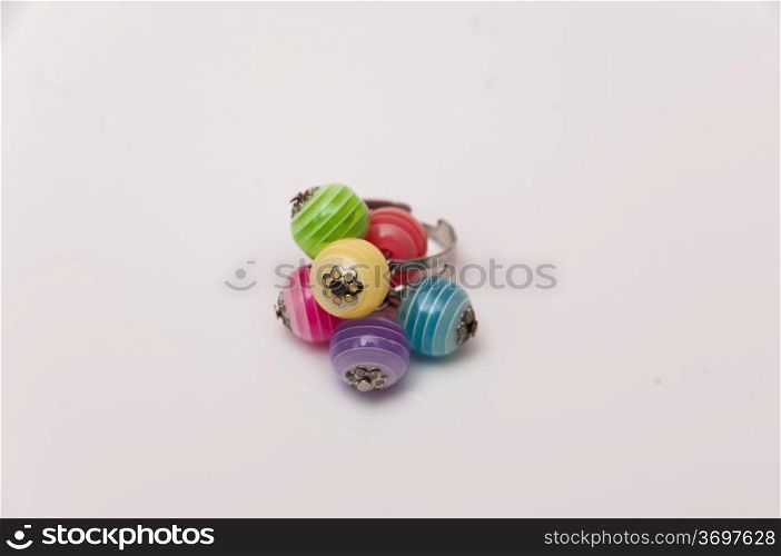 ball ring of many colors