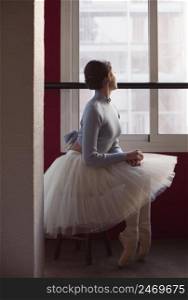 ballerina tutu skirt window