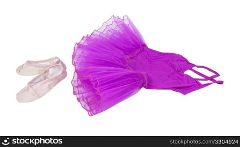 Ballet tutu dress costume made of tulle for accenting the graceful dancer - path included