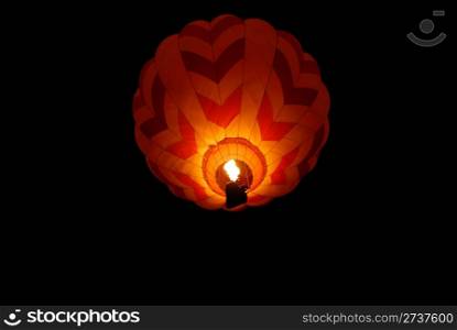 Balloon lighting up the night, Reno, Nevada