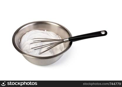 balloon whisk isolated in white background. balloon whisk