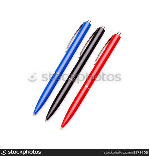 Ballpoint pen isolated on white background cutout