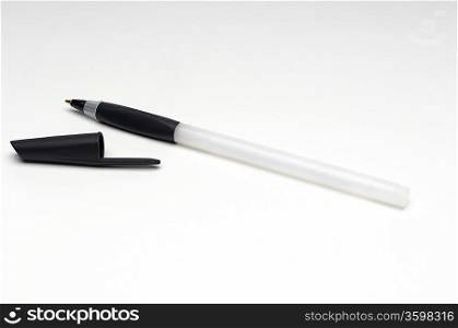Ballpoint pen on white background