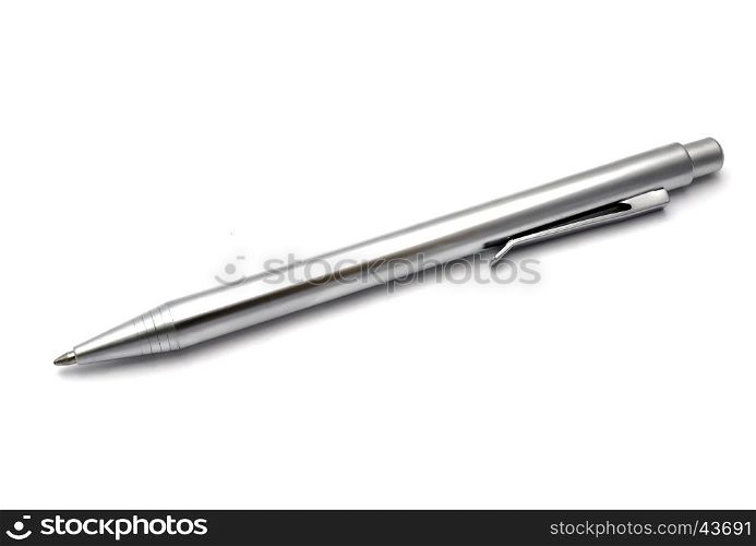Ballpoint pen on white background