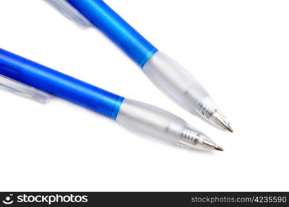 ballpoints isolated on a white background