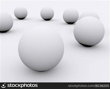 balls abstract background. 3d