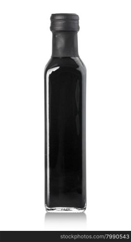 balsamic vinegar bottle isolated on the white background, with clipping path