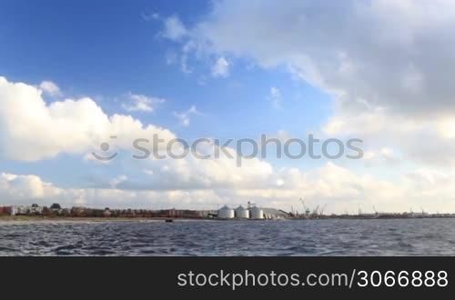 Baltic sea in Liepaja, Latvia.