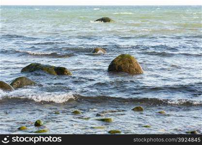 Baltic sea landscape. Baltic sea landscape with stones and water
