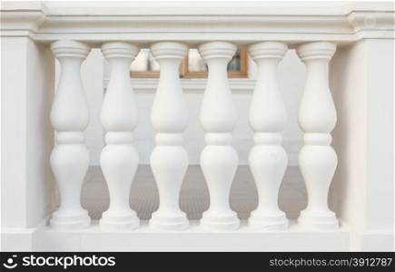Balustrade Pillars, close up photo