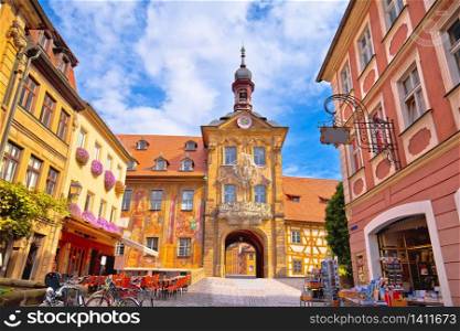 Bamberg. Old town of Bamberg historic street and architecture view, Upper Franconia, Bavaria region of Germany