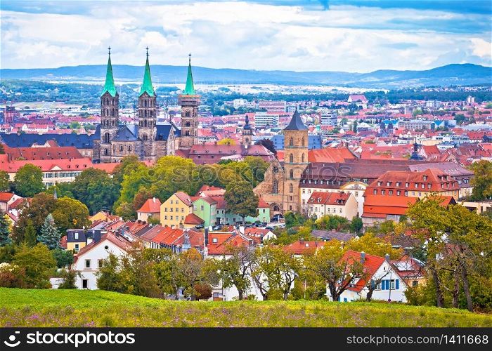 Bamberg. Panoramic view of Bamberg landscape and architecture, Upper Franconia, Bavaria region of Germany