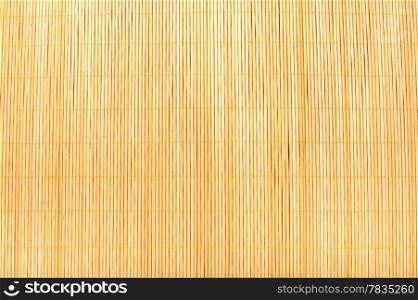 Bamboo brown straw mat as abstract texture background composition