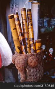 Bamboo flutes Hanoi, Vietnam