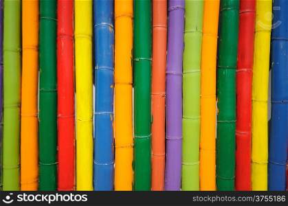 bamboo rainbow color stripes