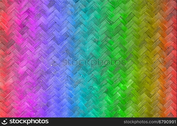 bamboo wall texture background with multicolor