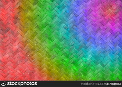 bamboo wall texture background with multicolor