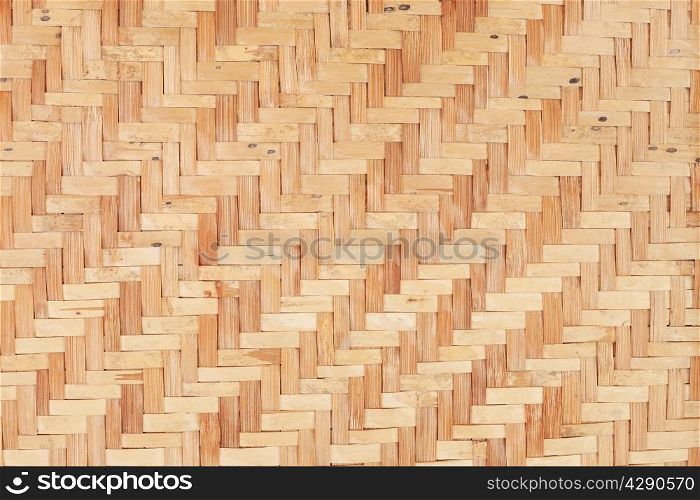 Bamboo wooden weave texture background