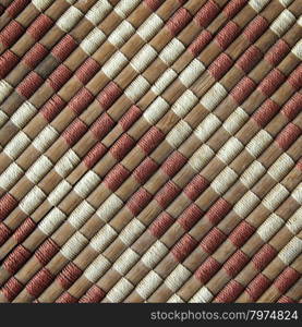 bamboo woven mat texture or seamless background