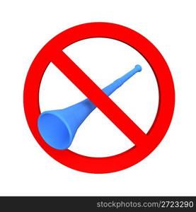 Ban vuvuzela sign